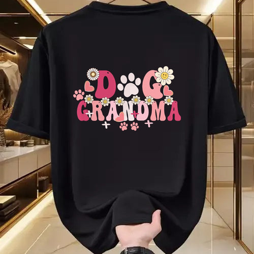 Best Grandma Shirt, Proud Grandma Unisex T-Shirt/Hoodie/Sweatshirt HLT00 - Groovy Dog Grandma Owner Mama Grandma Dog Lovers T-Shirt