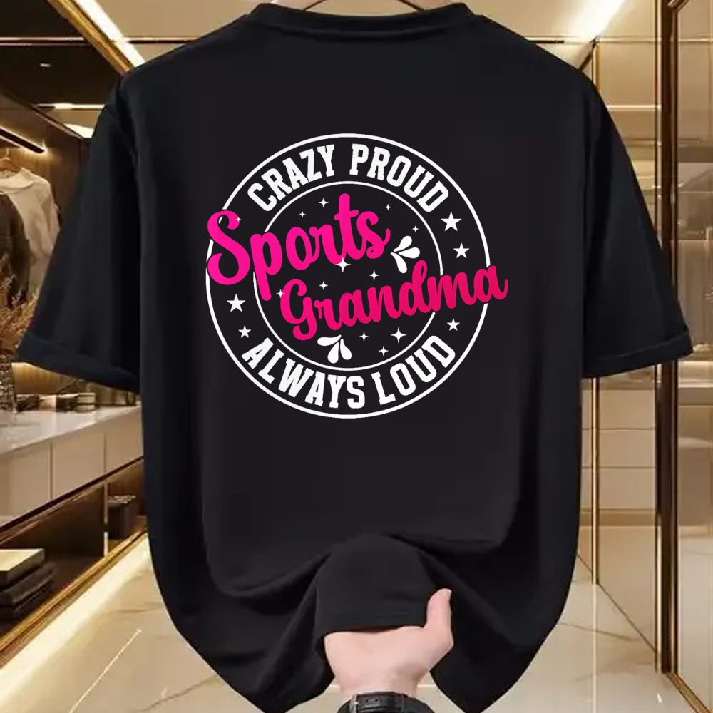 Best Grandma Shirt, Proud Grandma Unisex T-Shirt/Hoodie/Sweatshirt HLT00 - Crazy Proud Sports Grandma Sports Grandmother Sport Grandma T-Shirt