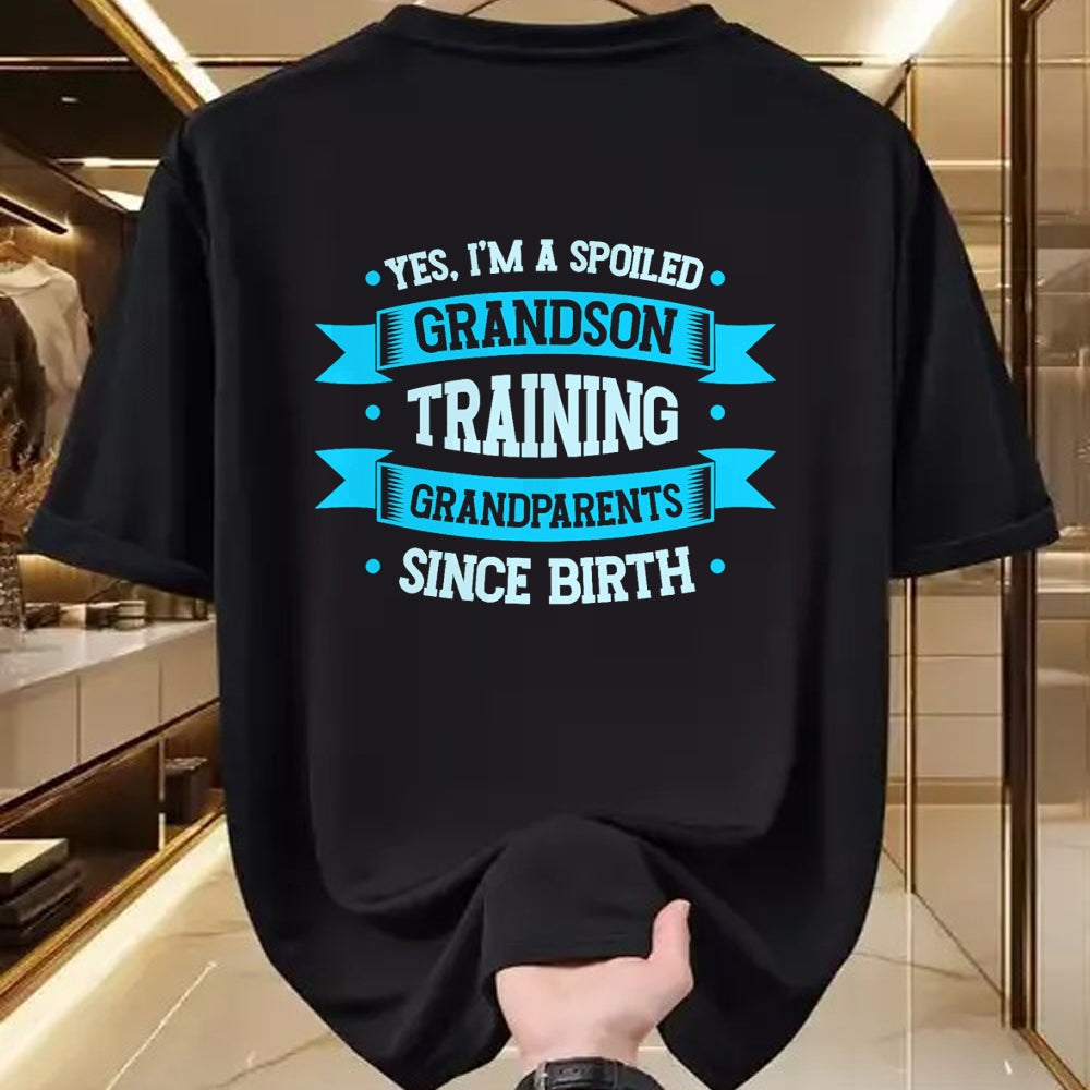 Best Grandma Shirt, Proud Grandma Unisex T-Shirt/Hoodie/Sweatshirt HLT00 - Favorite Spoiled Grandson T-Shirt (1)