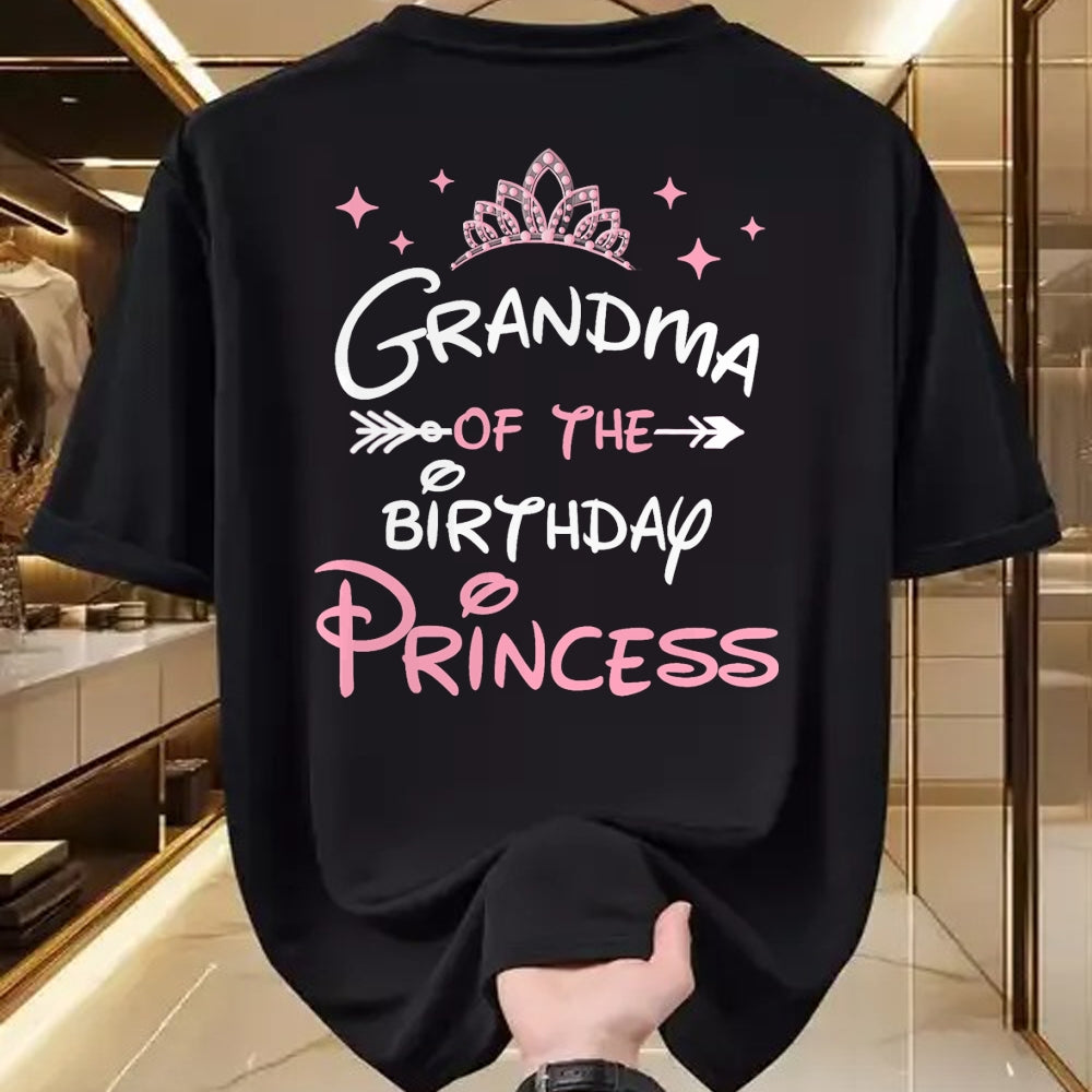 Best Grandma Shirt, Proud Grandma Unisex T-Shirt/Hoodie/Sweatshirt HLT00 - Grandma Of The Birthday Princess Toddler Kid Girl Family T-Shirt