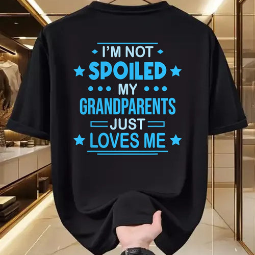 Best Grandma Shirt, Proud Grandma Unisex T-Shirt/Hoodie/Sweatshirt HLT00 - Spoiled Grandson Grandpa T-Shirt