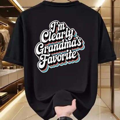 Best Grandma Shirt, Proud Grandma Unisex T-Shirt/Hoodie/Sweatshirt HLT00 - I'm Clearly Grandma's Favorite, Granddaughter Grandma T-Shirt (3)