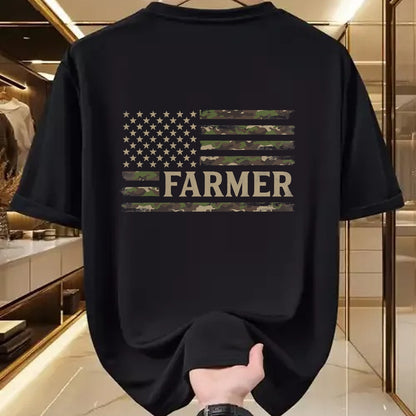 Best Farmer Life Shirt, Funny Farmer UnisexT-Shirt/Hoodie/Sweatshirt HLT00 - Camo Farmer Camourflage USA Flag Fathers Day Farm Owner T-Shirt