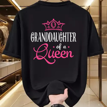 Best Grandma Shirt, Proud Grandma Unisex T-Shirt/Hoodie/Sweatshirt HLT00 - Grandma Granddaughter Gift Matching Queen Princess T-Shirt