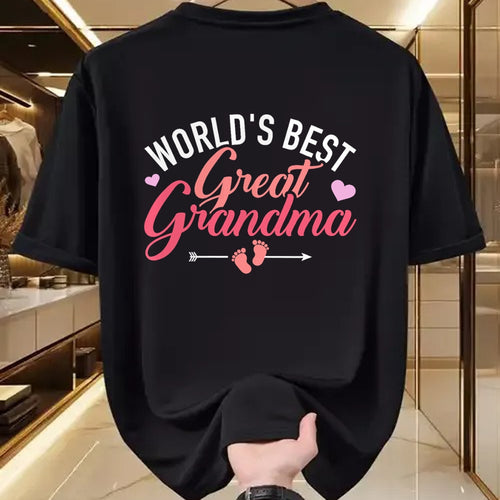 Best Grandma Shirt, Proud Grandma Unisex T-Shirt/Hoodie/Sweatshirt HLT00 - World's best great grandma T-Shirt (1)