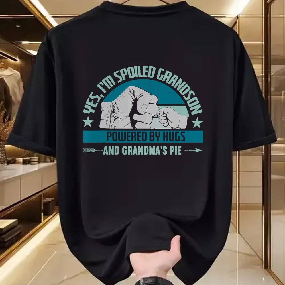 Best Grandma Shirt, Proud Grandma Unisex T-Shirt/Hoodie/Sweatshirt HLT00 - Favorite Spoiled Grandson T-Shirt