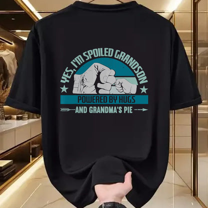Best Grandma Shirt, Proud Grandma Unisex T-Shirt/Hoodie/Sweatshirt HLT00 - Favorite Spoiled Grandson T-Shirt