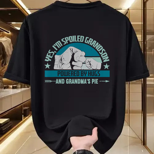 Best Grandma Shirt, Proud Grandma Unisex T-Shirt/Hoodie/Sweatshirt HLT00 - Favorite Spoiled Grandson T-Shirt