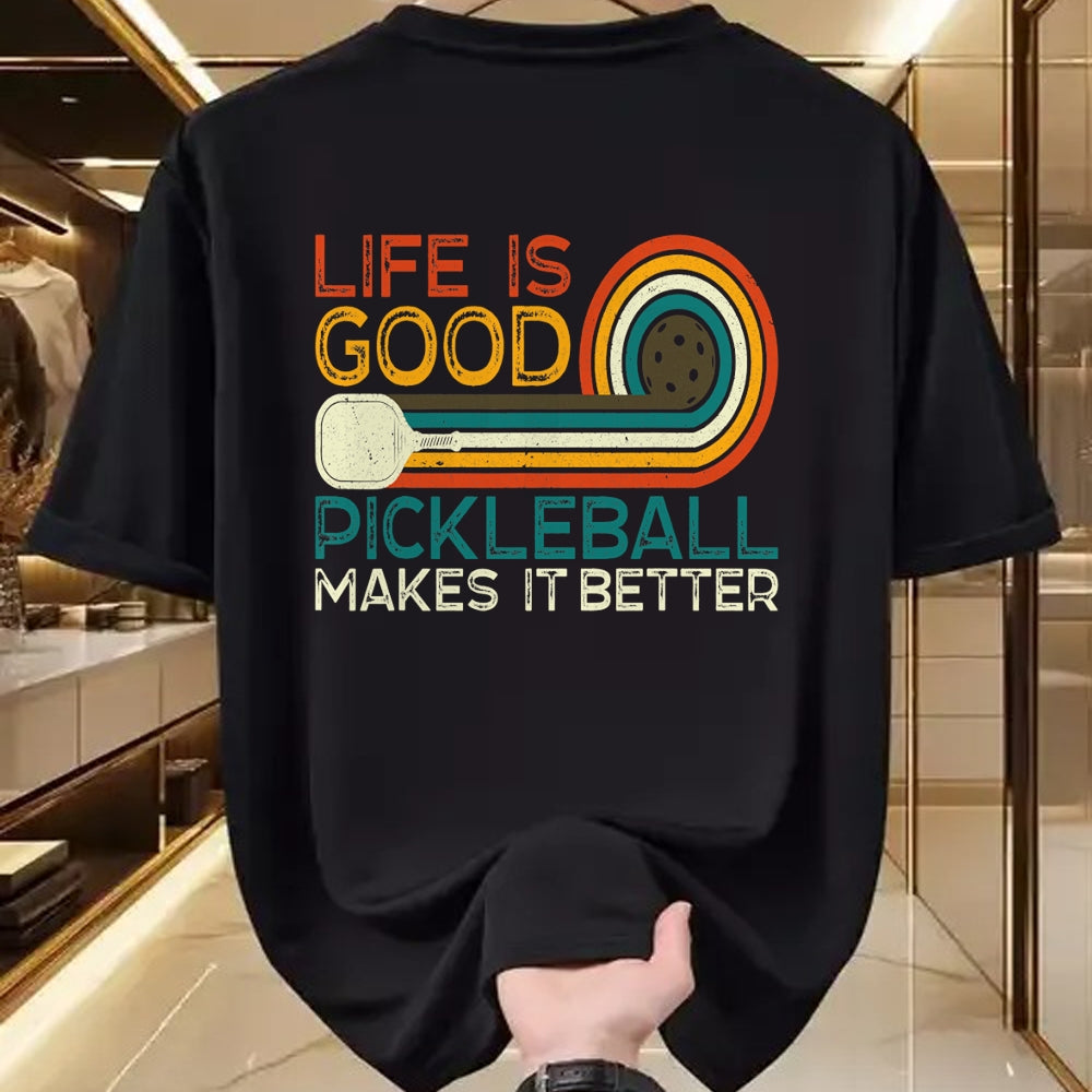 Best Grandma Shirt, Proud Grandma Unisex T-Shirt/Hoodie/Sweatshirt HLT00 - Funny Life is Good, Pickleball Makes it Better T-Shirt
