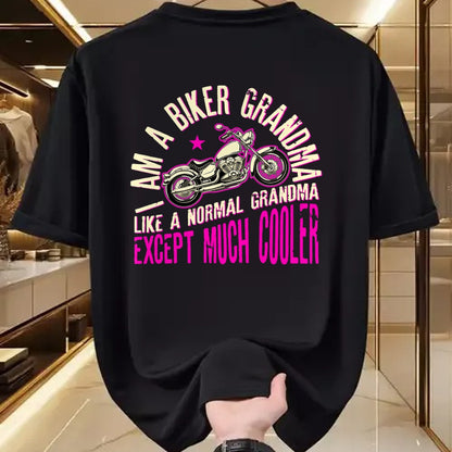 Best Grandma Shirt, Proud Grandma Unisex T-Shirt/Hoodie/Sweatshirt HLT00 - I Am A Biker Grandma Motorcyle Quote For Women T-Shirt