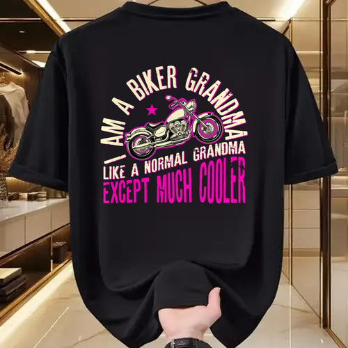 Best Grandma Shirt, Proud Grandma Unisex T-Shirt/Hoodie/Sweatshirt HLT00 - I Am A Biker Grandma Motorcyle Quote For Women T-Shirt
