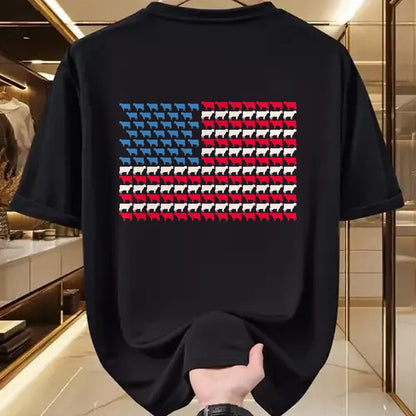 Best Farmer Life Shirt, Funny Farmer UnisexT-Shirt/Hoodie/Sweatshirt HLT00 - Cow American Flag Heifer US 4th of July Farm Cattle USA Gift T-Shirt