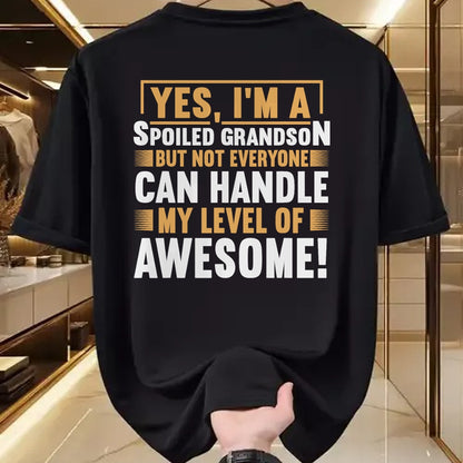 Best Grandma Shirt, Proud Grandma Unisex T-Shirt/Hoodie/Sweatshirt HLT00 - Grandparents Grandma Spoiled Grandson T-Shirt (1)