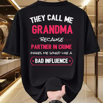 Best Grandma Shirt, Proud Grandma Unisex T-Shirt/Hoodie/Sweatshirt HLT00 - Funny Grandma Shirt, Grandma Partner In Crime T-Shirt