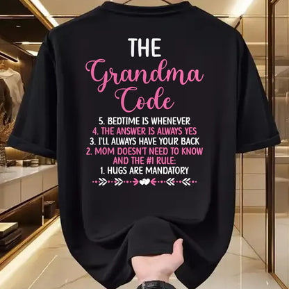 Best Grandma Shirt, Proud Grandma Unisex T-Shirt/Hoodie/Sweatshirt HLT00 - The Grandma Code Granny Grandmother Grandparent T-Shirt