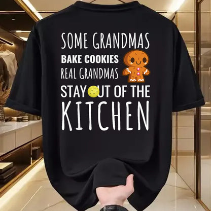 Best Grandma Shirt, Proud Grandma Unisex T-Shirt/Hoodie/Sweatshirt HLT00 - Funny Pickleball Grandma Stay Out of the Kitchen Player T-Shirt