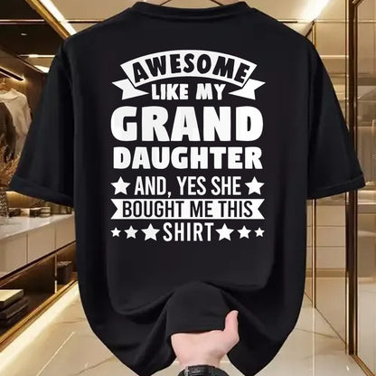 Best Grandma Shirt, Proud Grandma Unisex T-Shirt/Hoodie/Sweatshirt HLT00 - Awesome like my Granddaughter Grandpa Grandad T-Shirt