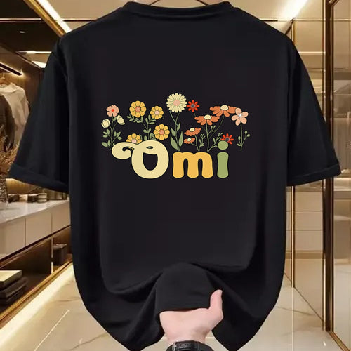 Best Grandma Shirt, Proud Grandma Unisex T-Shirt/Hoodie/Sweatshirt HLT00 - Groovy Omi Grandmother Flowers Omi Grandma T-Shirt