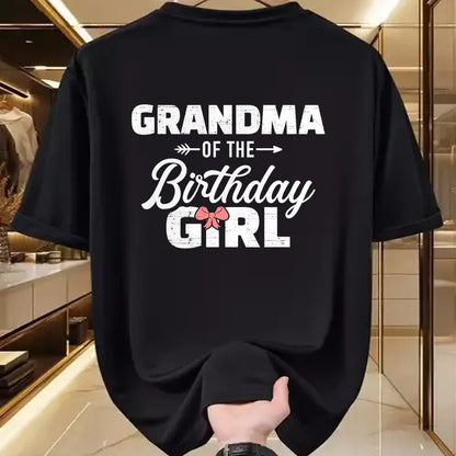 Best Grandma Shirt, Proud Grandma Unisex T-Shirt/Hoodie/Sweatshirt HLT00 - Grandma of the birthday granddaughter girl T-Shirt