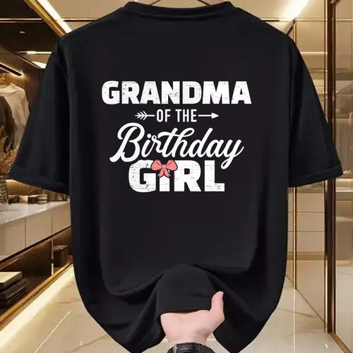 Best Grandma Shirt, Proud Grandma Unisex T-Shirt/Hoodie/Sweatshirt HLT00 - Grandma of the birthday granddaughter girl T-Shirt