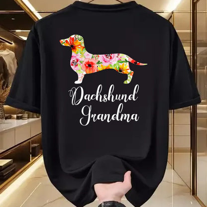 Best Grandma Shirt, Proud Grandma Unisex T-Shirt/Hoodie/Sweatshirt HLT00 - Dachshund Grandma T-Shirt Funny Dog Lover's Novelty Gift T-Shirt