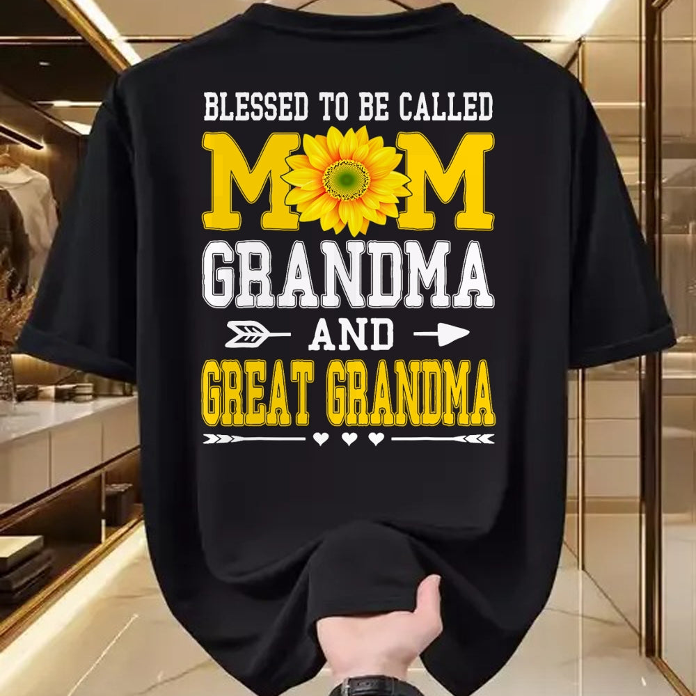 Best Grandma Shirt, Proud Grandma Unisex T-Shirt/Hoodie/Sweatshirt HLT00 - Blessed to be called Mawmaw Shirt Sunflower Lovers Grandma T-Shirt