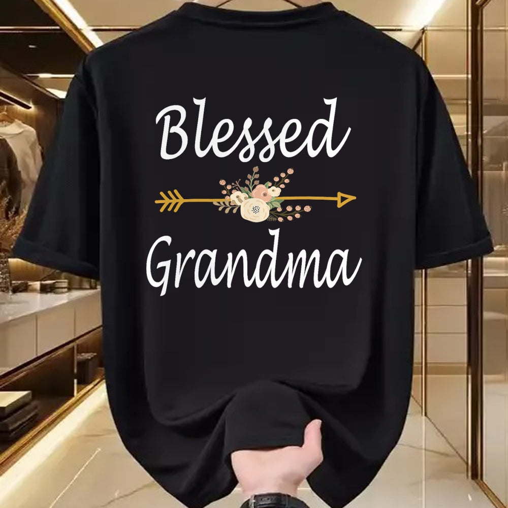 Best Grandma Shirt, Proud Grandma Unisex T-Shirt/Hoodie/Sweatshirt HLT00 - Blessed Grandma Shirt For Women Cute Mothers Day Gifts T-Shirt