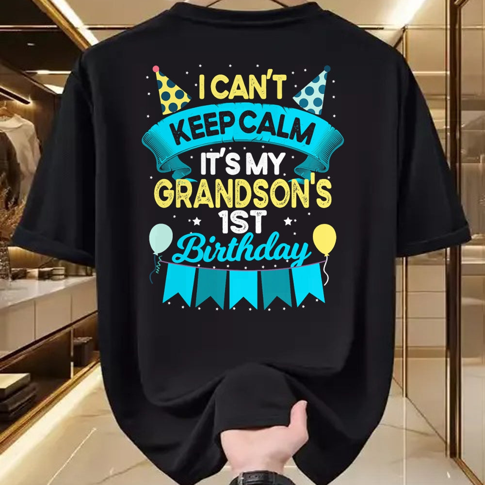 Best Grandma Shirt, Proud Grandma Unisex T-Shirt/Hoodie/Sweatshirt HLT00 - 1 Years Old Grandson Gift It's My Grandson 1st Birthday T-Shirt