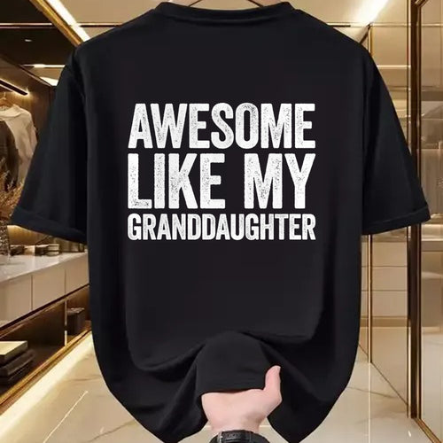 Best Grandma Shirt, Proud Grandma Unisex T-Shirt/Hoodie/Sweatshirt HLT00 - Awesome Like My Granddaughter T-Shirt Parents Day Shirt T-Shirt
