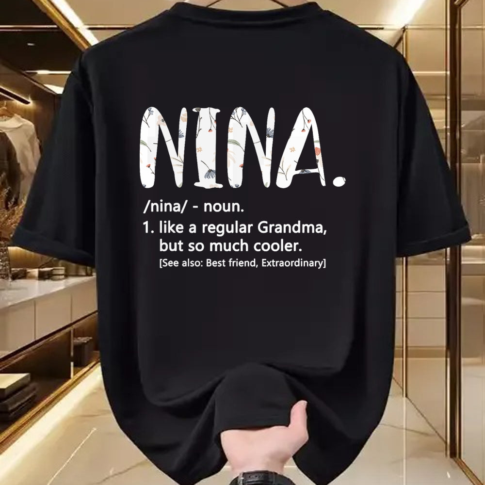 Best Grandma Shirt, Proud Grandma Unisex T-Shirt/Hoodie/Sweatshirt HLT00 - Nina Shirts for Women Mothers Day idea Cute Grandma Nina T-Shirt
