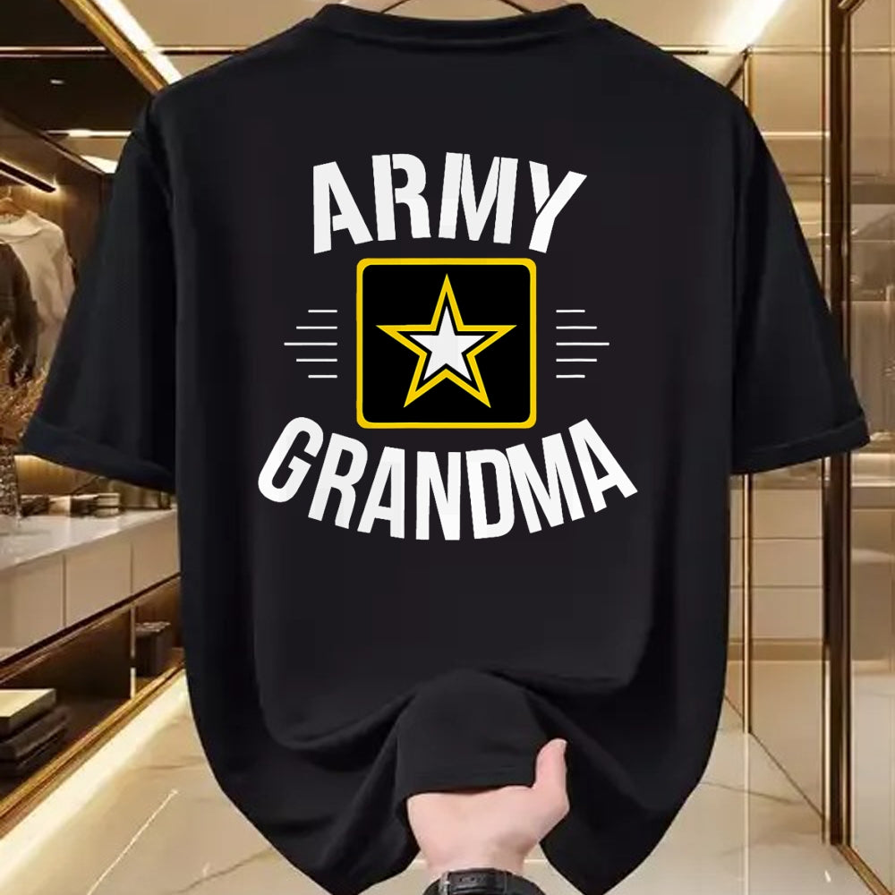 Best Grandma Shirt, Proud Grandma Unisex T-Shirt/Hoodie/Sweatshirt HLT00 - Army Grandma - T-Shirt