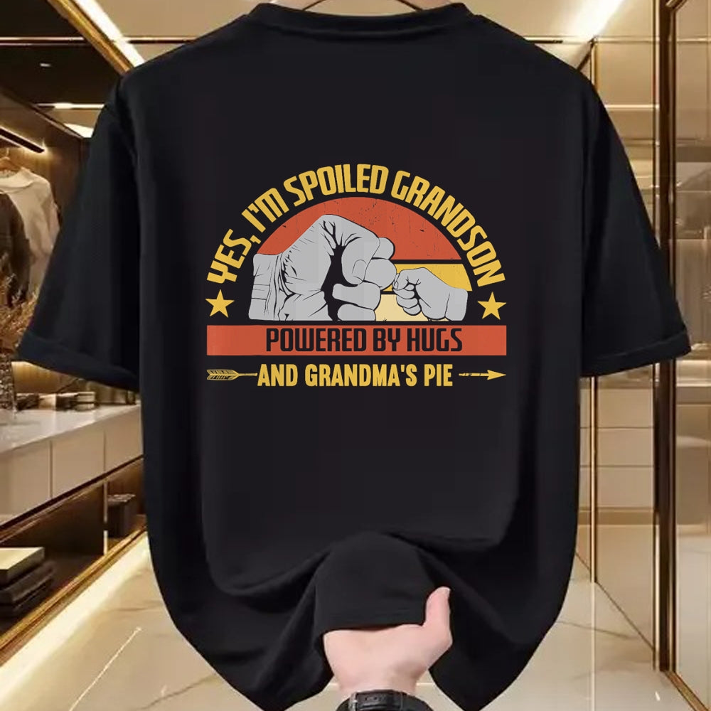 Best Grandma Shirt, Proud Grandma Unisex T-Shirt/Hoodie/Sweatshirt HLT00 - Funny Grandma Spoiled Grandson Grandparents T-Shirt