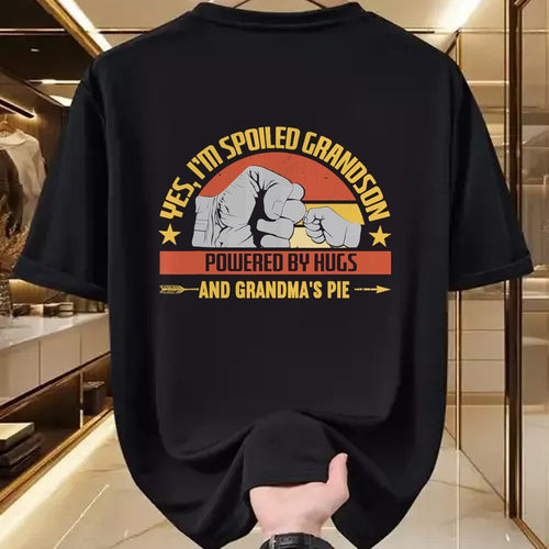 Best Grandma Shirt, Proud Grandma Unisex T-Shirt/Hoodie/Sweatshirt HLT00 - Funny Grandma Spoiled Grandson Grandparents T-Shirt