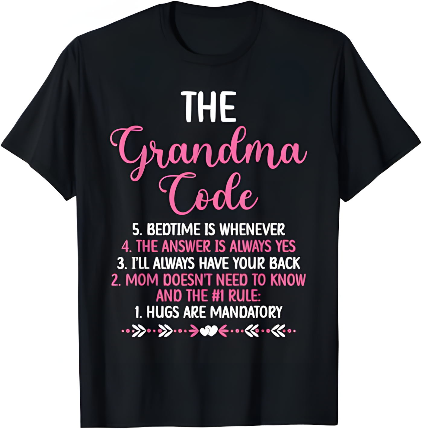 THE GRANDMA CODE T SHIRT - From grandma LUNA00