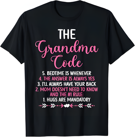 THE GRANDMA CODE T SHIRT - From grandma LUNA00