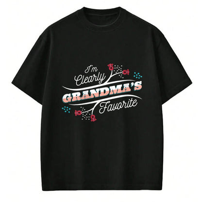Best Grandma Shirt, Proud Grandma Unisex T-Shirt/Hoodie/Sweatshirt HLT00 - I'm Clearly Grandma's Favorite Granddaughter Grandma, T-Shirt (1)
