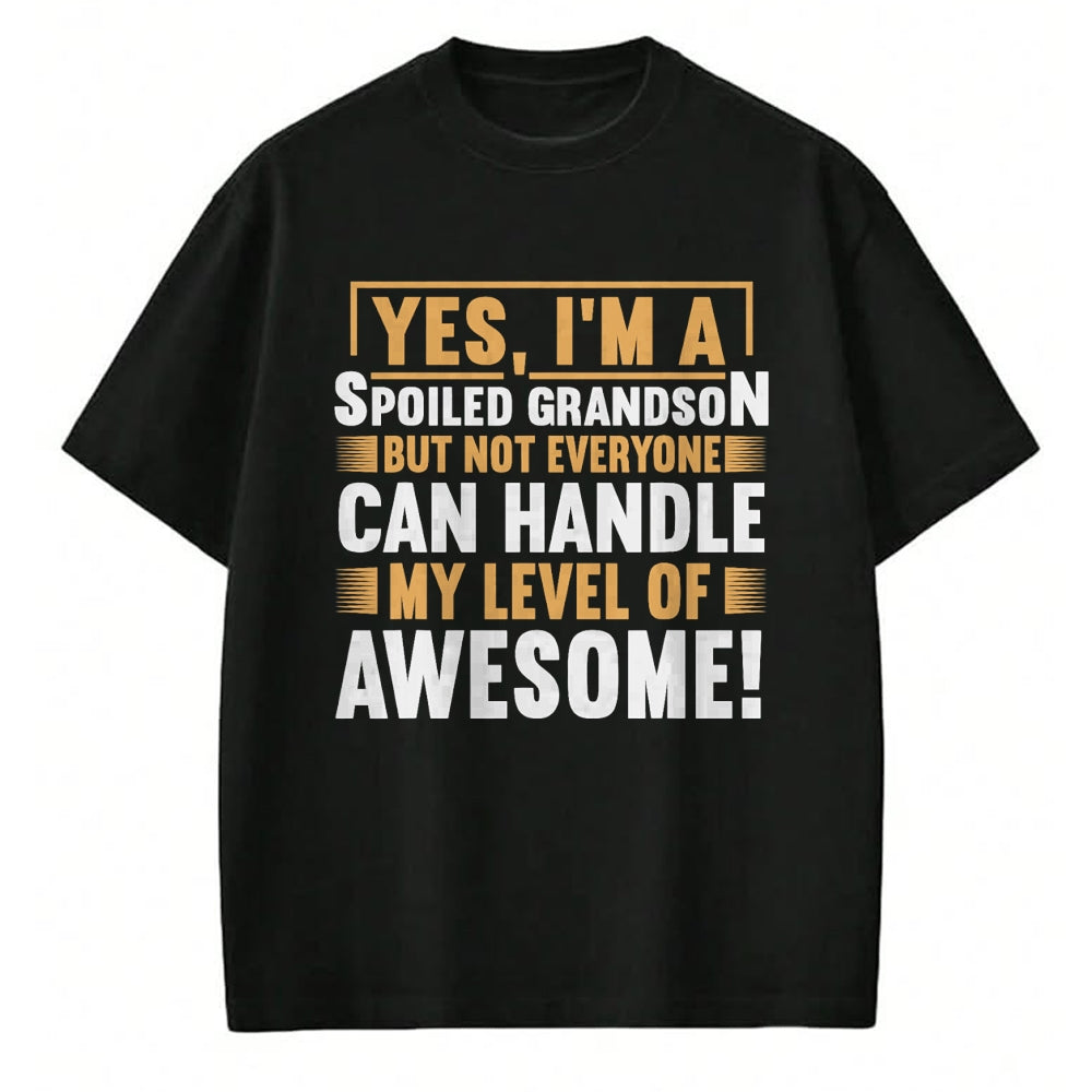 Best Grandma Shirt, Proud Grandma Unisex T-Shirt/Hoodie/Sweatshirt HLT00 - Grandparents Grandma Spoiled Grandson T-Shirt (1)