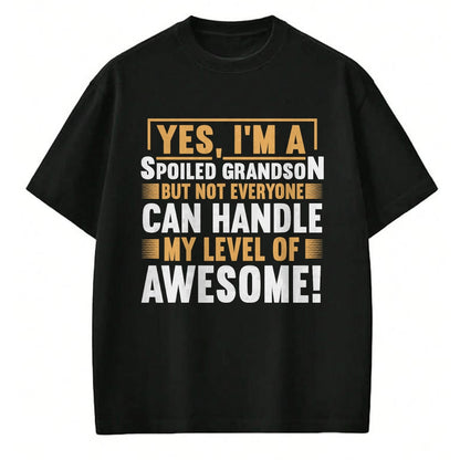 Best Grandma Shirt, Proud Grandma Unisex T-Shirt/Hoodie/Sweatshirt HLT00 - Grandparents Grandma Spoiled Grandson T-Shirt (1)