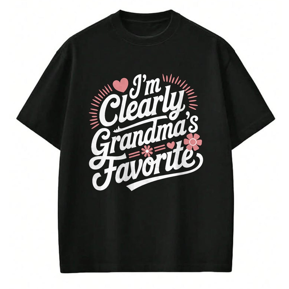 Best Grandma Shirt, Proud Grandma Unisex T-Shirt/Hoodie/Sweatshirt HLT00 - I'm Clearly Grandma's Favorite, Granddaughter Grandma T-Shirt