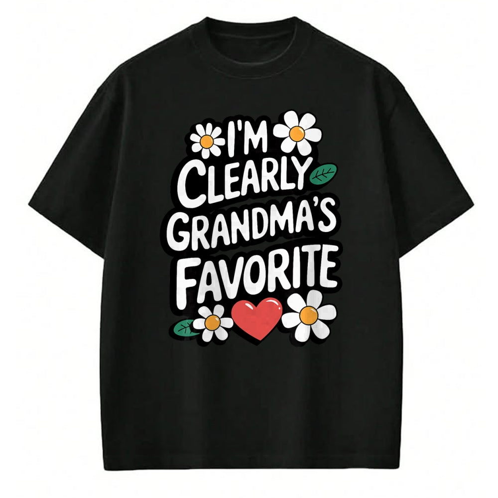 Best Grandma Shirt, Proud Grandma Unisex T-Shirt/Hoodie/Sweatshirt HLT00 - I'm Clearly Grandma's Favorite, Granddaughter Grandma T-Shirt (2)