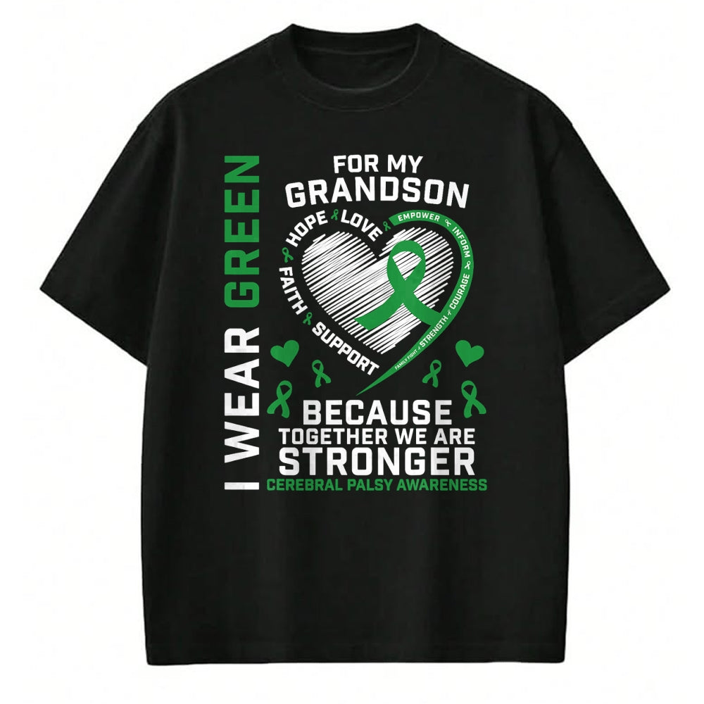 Best Grandma Shirt, Proud Grandma Unisex T-Shirt/Hoodie/Sweatshirt HLT00 - Grandma Grandpa Gifts CP Grandson Cerebral Palsy Awareness T-Shirt