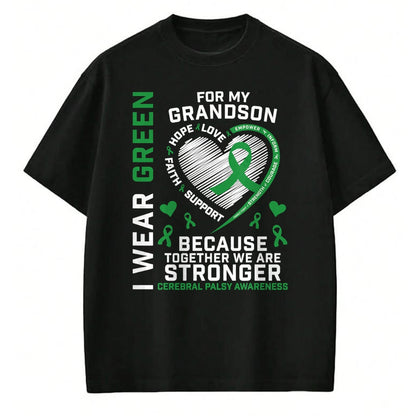 Best Grandma Shirt, Proud Grandma Unisex T-Shirt/Hoodie/Sweatshirt HLT00 - Grandma Grandpa Gifts CP Grandson Cerebral Palsy Awareness T-Shirt