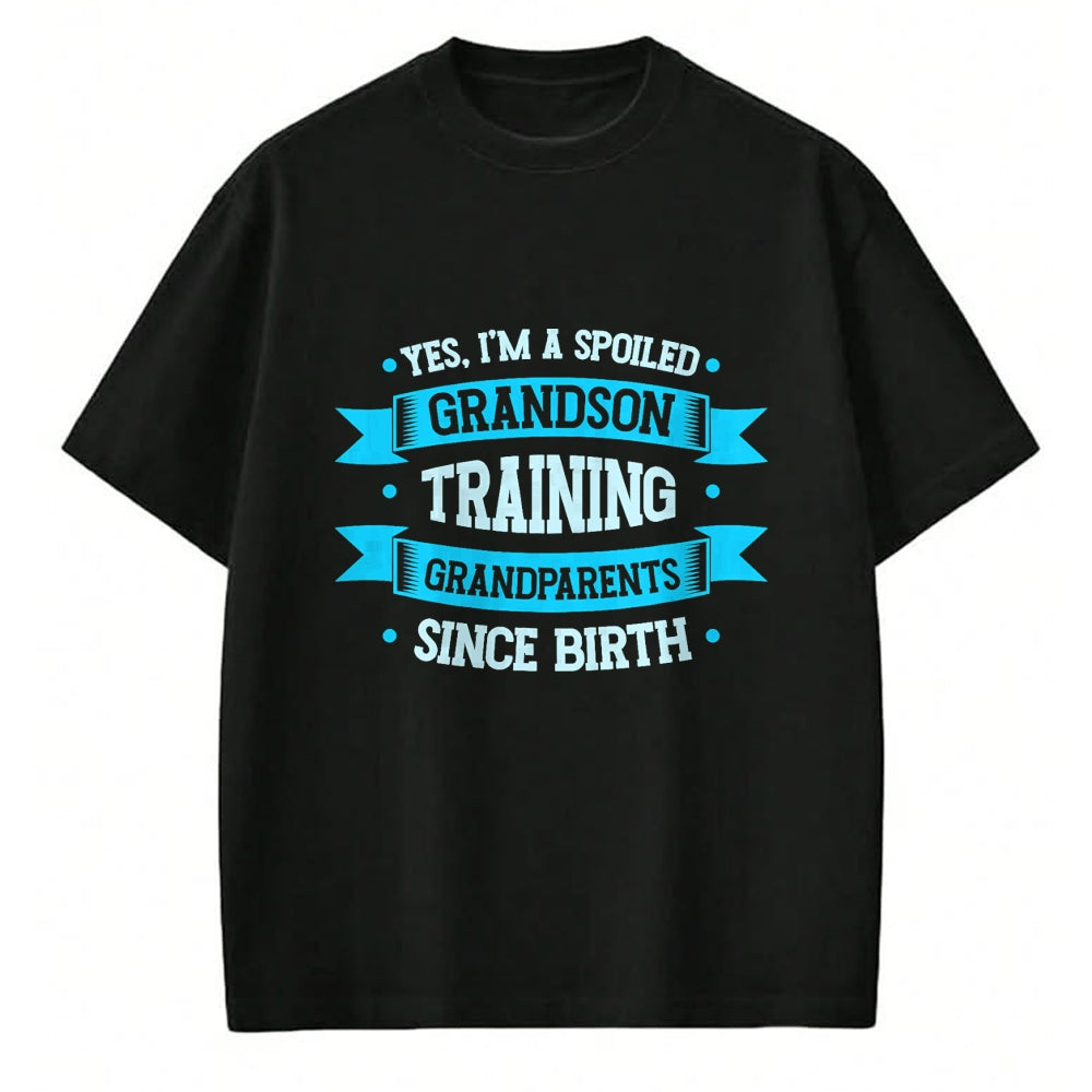Best Grandma Shirt, Proud Grandma Unisex T-Shirt/Hoodie/Sweatshirt HLT00 - Favorite Spoiled Grandson T-Shirt (1)