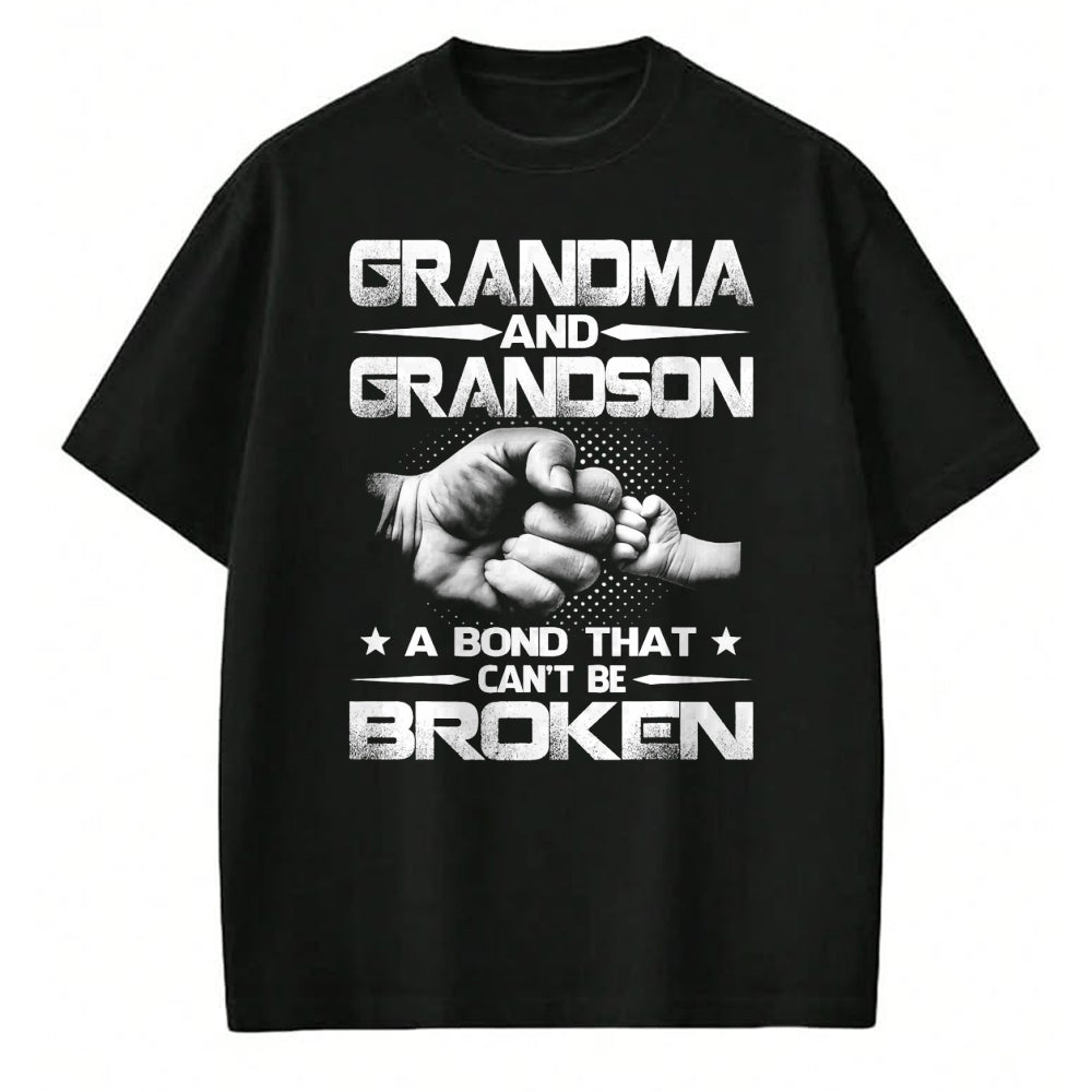 Best Grandma Shirt, Proud Grandma Unisex T-Shirt/Hoodie/Sweatshirt HLT00 - Grandma and Grandson A binding that won't be broken T-Shirt