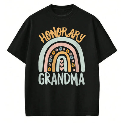 Best Grandma Shirt, Proud Grandma Unisex T-Shirt/Hoodie/Sweatshirt HLT00 - Honorary Grandma Foster Granddaughter Grandson Boho Rainbow T-Shirt