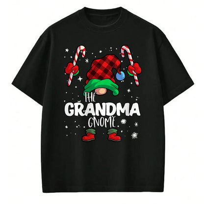 Best Grandma Shirt, Proud Grandma Unisex T-Shirt/Hoodie/Sweatshirt HLT00 - Grandma Gnome Red Buffalo Plaid Matching Family Christmas T-Shirt