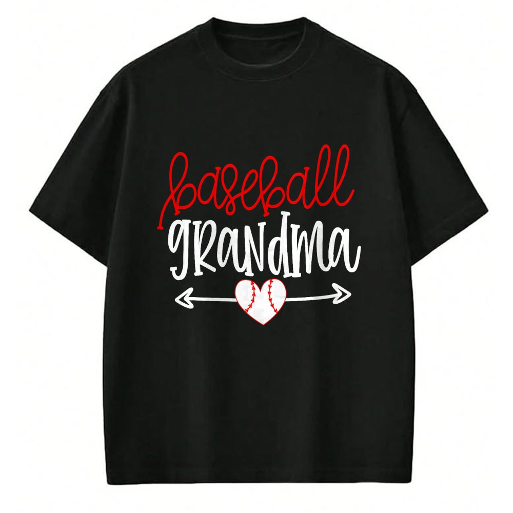 Best Grandma Shirt, Proud Grandma Unisex T-Shirt/Hoodie/Sweatshirt HLT00 - Baseball Grandma Shirt from Grandson Arrow Cute Heart Game T-Shirt
