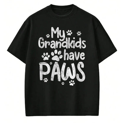 Best Grandma Shirt, Proud Grandma Unisex T-Shirt/Hoodie/Sweatshirt HLT00 - My Grandkids Have Paws Funny Dog Cat Grandma Grandmother T-Shirt