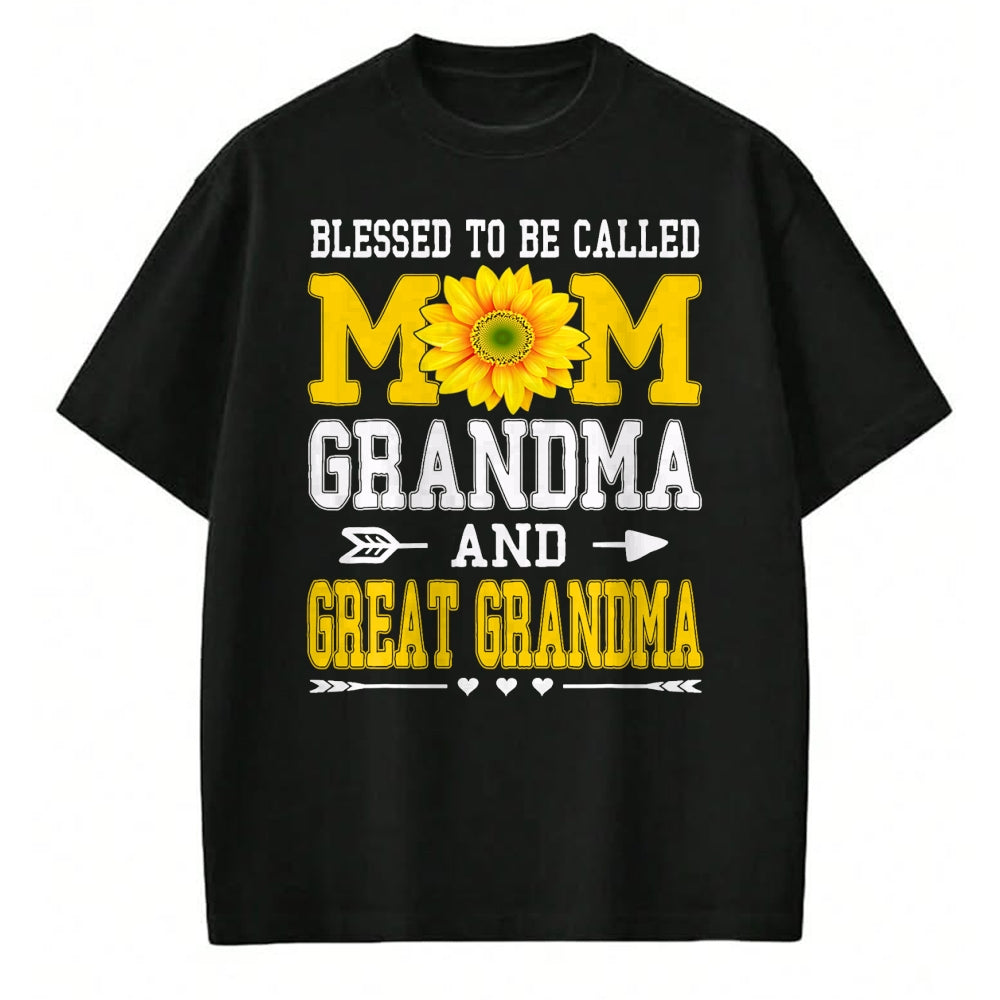 Best Grandma Shirt, Proud Grandma Unisex T-Shirt/Hoodie/Sweatshirt HLT00 - Blessed To Be Called Mom Grandma Great Grandma Mother's Day T-Shirt
