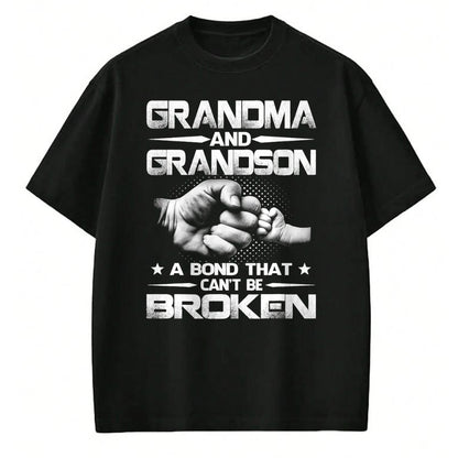 Best Grandma Shirt, Proud Grandma Unisex T-Shirt/Hoodie/Sweatshirt HLT00 - Grandma and Grandson A binding that won't be broken T-Shirt (1)